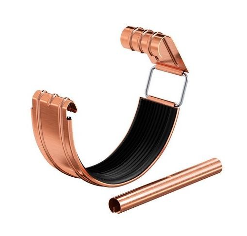 Водосток Aquasistem, система 150/100 - Соединитель желоба с уплотнителем медный купить в Александрове