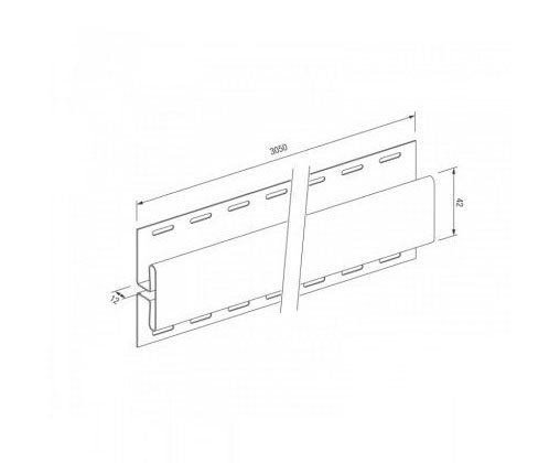 H-профиль для винилового сайдинга VOX STANDART купить в Александрове