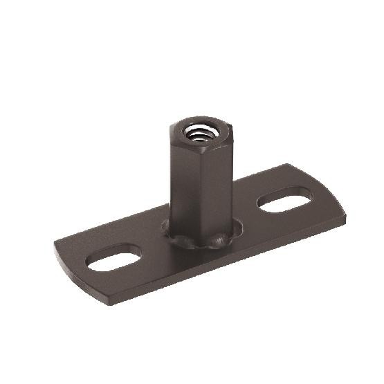 Водосток Aquasistem, система 125x90 - Держатель для хомута под метиз RR 32 Тёмно-Коричневый купить в Александрове