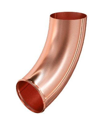 Водосток Aquasistem, система 125x90 - Отвод трубы медный