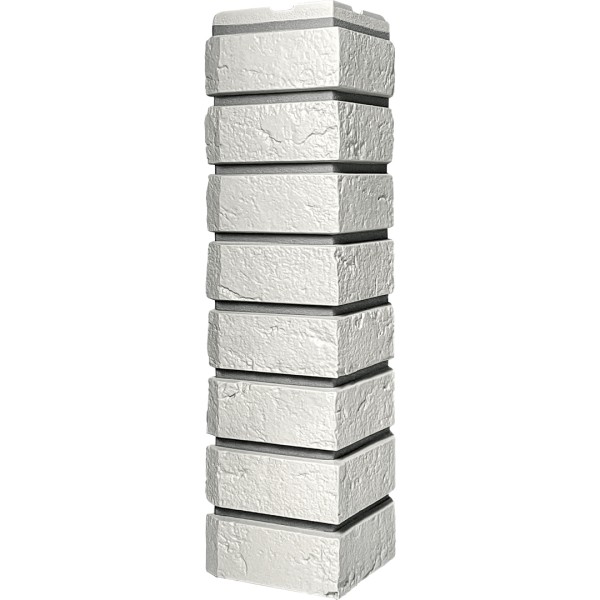 Угол наружный ДАЧНЫЙ Серия Баварский кирпич Белый купить в Александрове