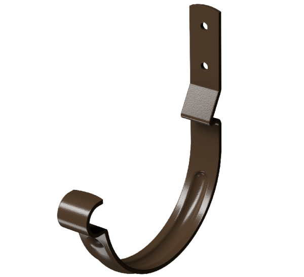 Карнизный крюк короткий (гнутый) D125 Döcke STAL PREMIUM Каштан, (RAL 8017) купить в Александрове
