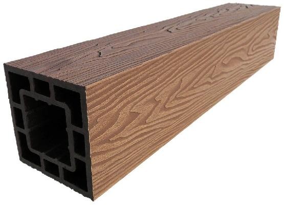 Столб опорный ДПК 3D GardenParkett фактура дерева Светло-коричневый купить в Александрове