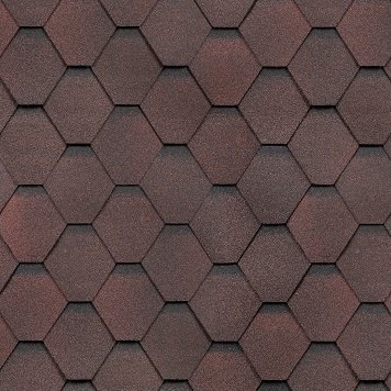 Гибкая черепица Shinglas, серия Классик, коллекция Кадриль – Гранат купить в Александрове