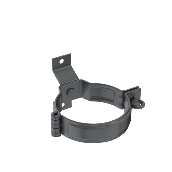 Водосток Aquasistem, система 125x90 - Декоративный хомут трубы под дерево с комплектом крепления RR 23 Маренго купить в Александрове