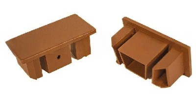 Заглушка для перил торцевая из алюминия GardenParkett Орех