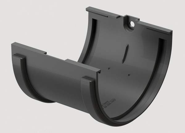 Соединитель желобов ПВХ Docke STANDART серый купить в Александрове