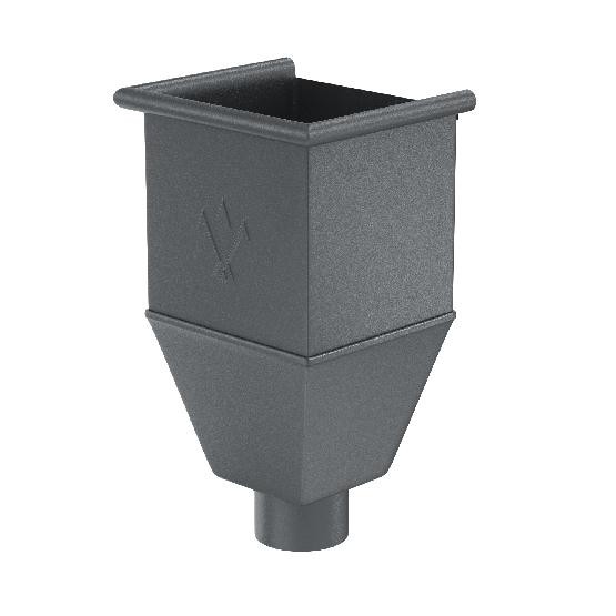 Водосток Aquasistem, Система 150/100 - Воронка_водосборная удлиненая RR 23 Маренго matt купить в Александрове