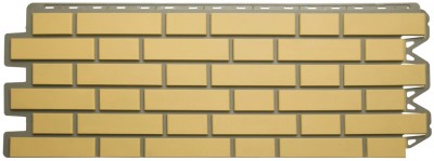 Фасадная панель Альта-Профиль, Кирпич Клинкерный, Желтый