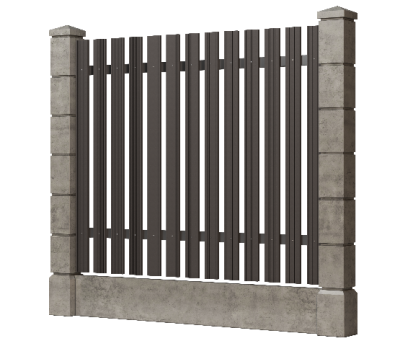 Заборная доска GRINDERDECO, ДПК, шлифованная Асфальт