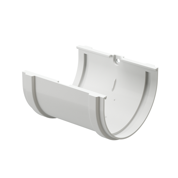 Соединитель желоба Docke Premium ПВХ - Пломбир купить в Александрове