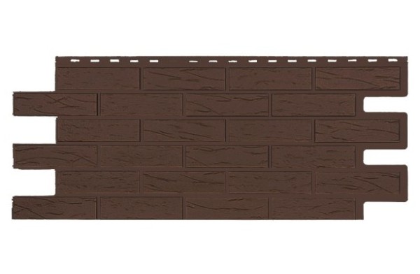 Фасадная панель T-Siding Кирпич Саман Эко Браун купить в Александрове