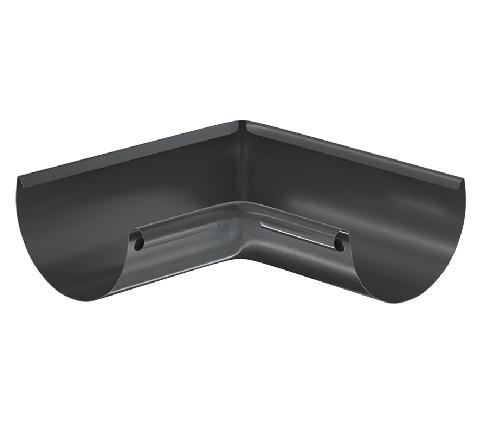 Водосток Aquasistem, система 150/100 - Угол желоба, внутренний 90° RAL 7024 Тёмно-серый купить в Александрове