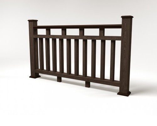 Ограждение из ДПК FG8 венге купить в Александрове