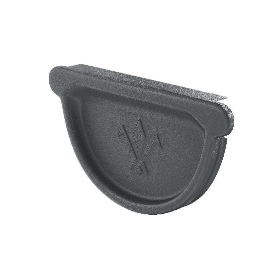 Водосток Aquasistem, Система 150/100 - Заглушка желоба универсальная с резиновым уплотнителем RR 23 Маренго matt купить в Александрове