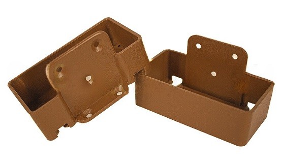 Крепление перил прямое из алюминия GardenParkett Орех купить в Александрове