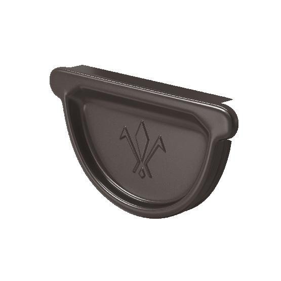 Водосток Aquasistem, система 150/100 -  Заглушка универсальная с резиновым уплотнителем RR 32 Тёмно Коричневый купить в Александрове