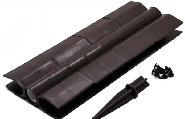 Угловой элемент поворотный, пластиковый от 60° до 300° для доски 300х30 мм из ДПК коричневый Holzhof купить в Александрове