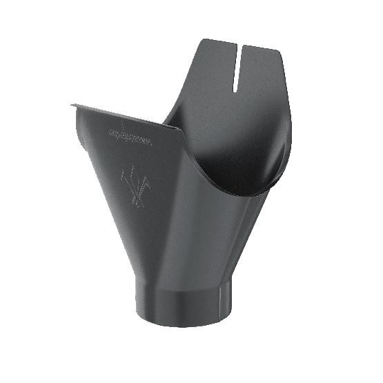 Водосток Aquasistem, система 125x90 - Воронка желоба RAL 7024 Тёмно-серый купить в Александрове