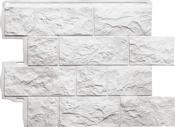 Фасадная панель Альта-Профиль Туф ЭКО Белый купить в Александрове