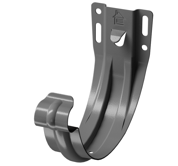 Карнизный кронштейн (штампованный) D125 Döcke STAL PREMIUM Графит, (RAL 7024) купить в Александрове